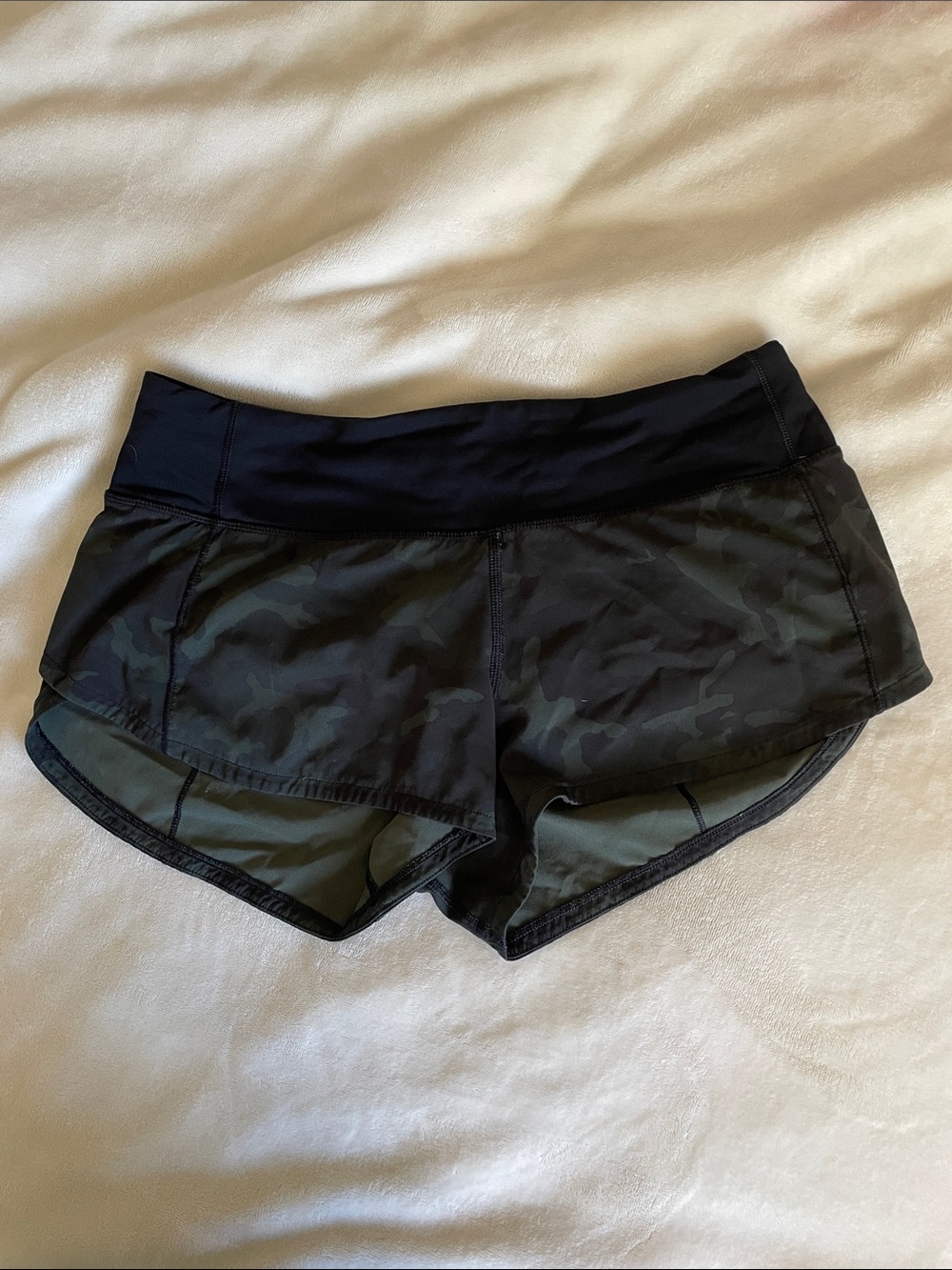 Women’s Camo Athletic Shorts with High Waist